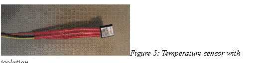 Text Box:  Figure 5: Temperature sensor with isolation