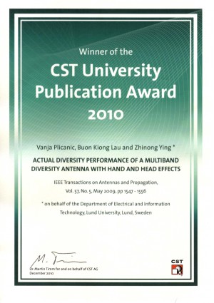 CST Publication Award 2010