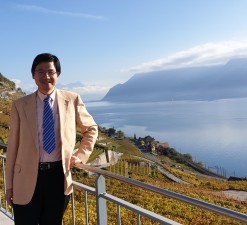 Vineyards next to Lake Geneva